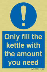 Only fill the kettle with the amount you need